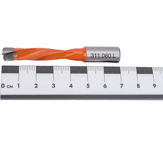 Сверло присадочное глухое 8x70x10 мм, для ЛДСП, левое WOODWORK 311.080.L