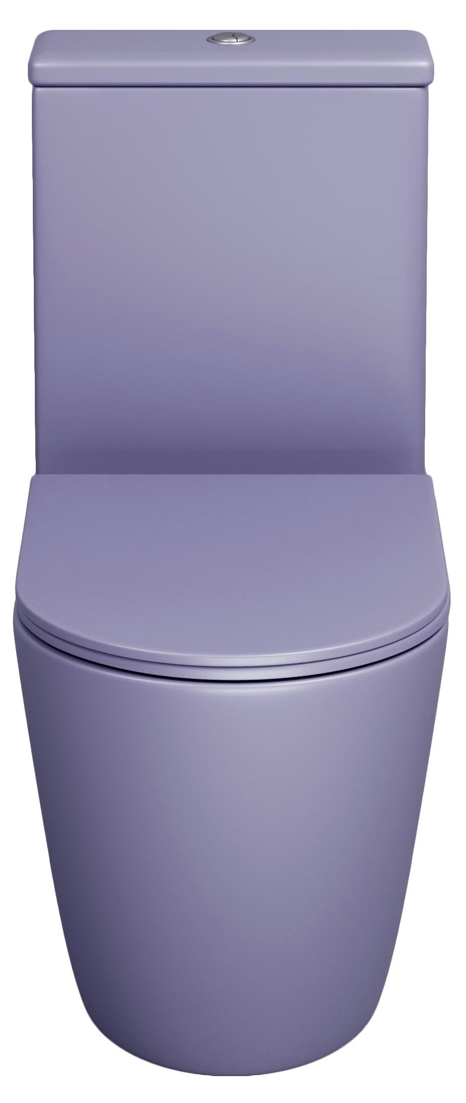 Унитаз-компакт Grossman Color GR-4480LIMS безободковый, фиолетовый матовый