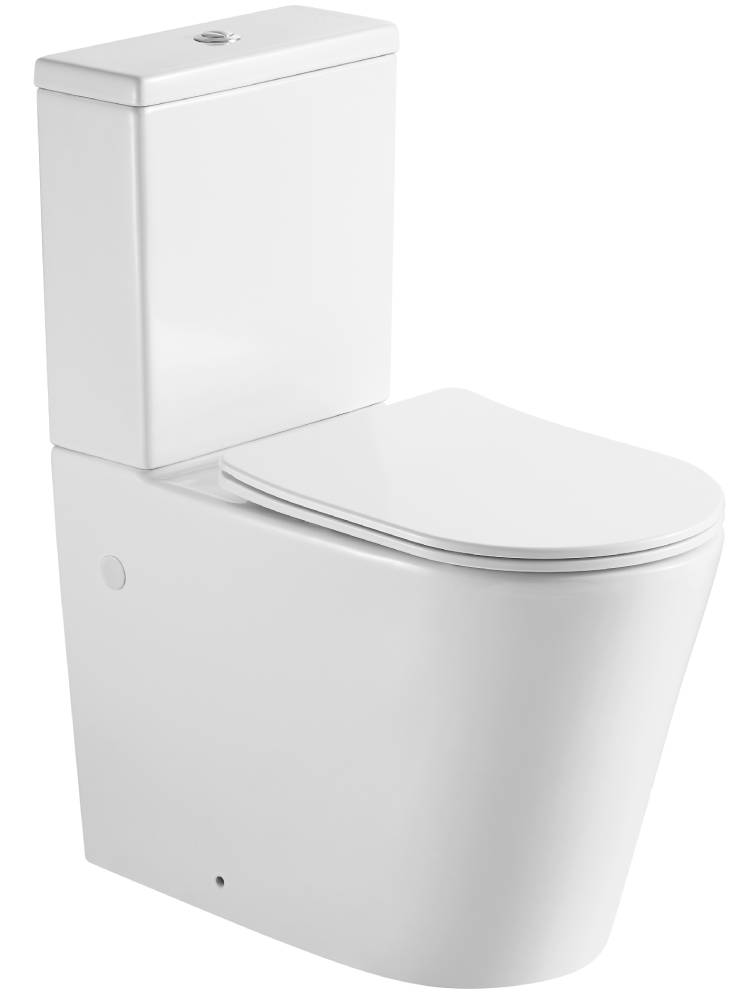 Унитаз-компакт Aquatek Оберон AQ1273H-00 высокий 70х37,5*89 см безободковый с микролифтом