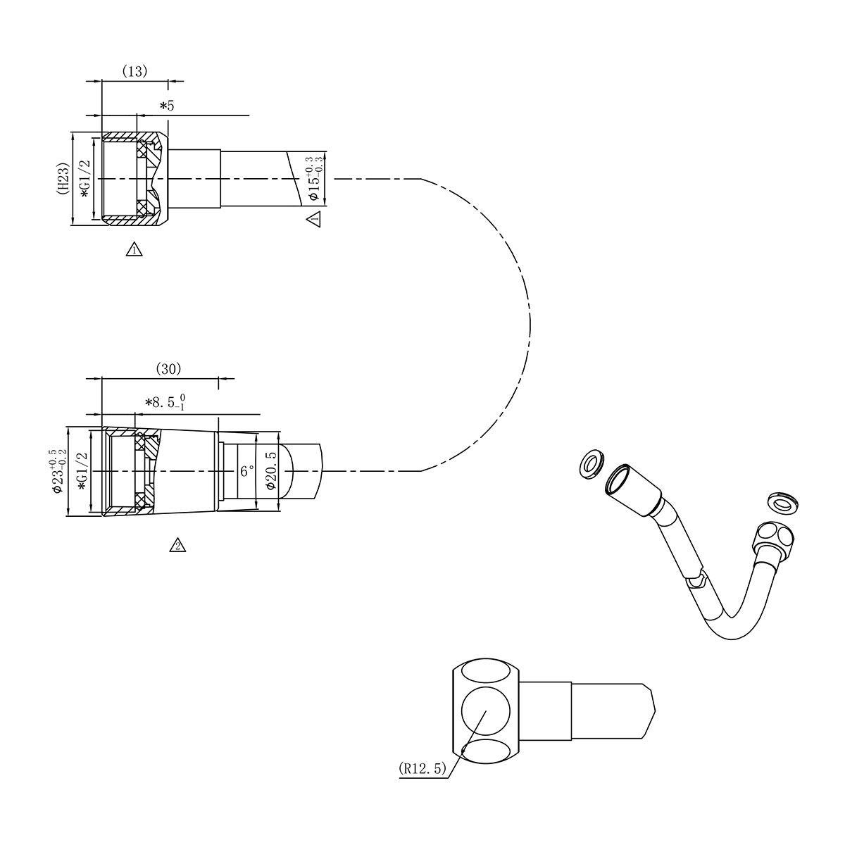 Душевой набор Vincea Inspire VSHH-3I2AHMB черный