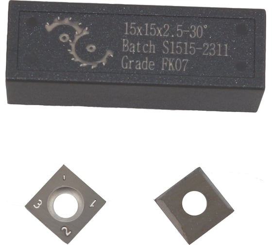 Нож сменный FHONK квадратный твердосплавный 15x15x2.5 30º HW (упаковка 10шт) 151525/30FK07-10