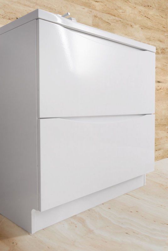 Тумба с раковиной BelBagno Marino 100 см напольная Bianco Lucido