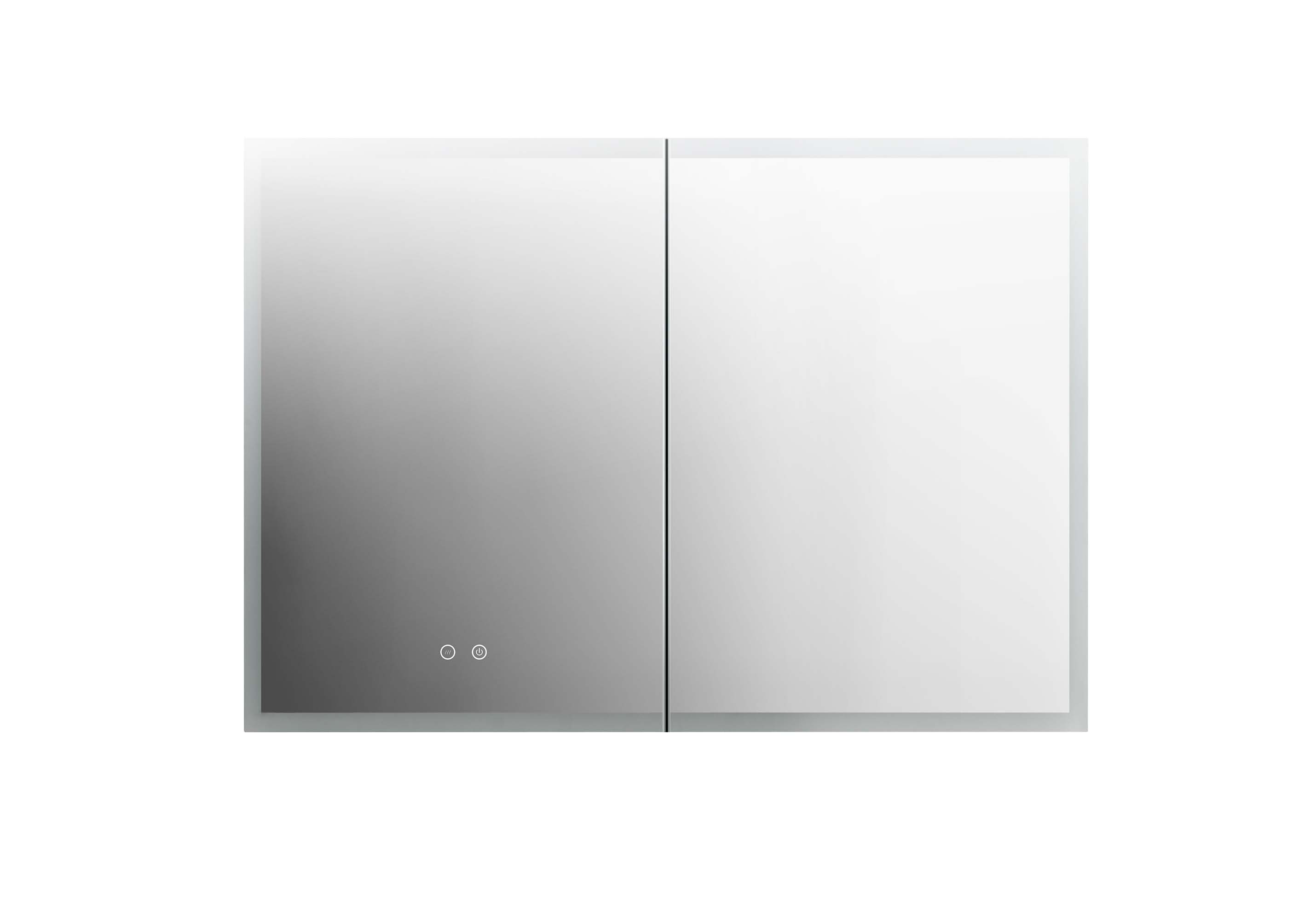 Зеркальный шкаф Aquatek 100x70 см с подсветкой, антипар, хром AQ7103B-MLC