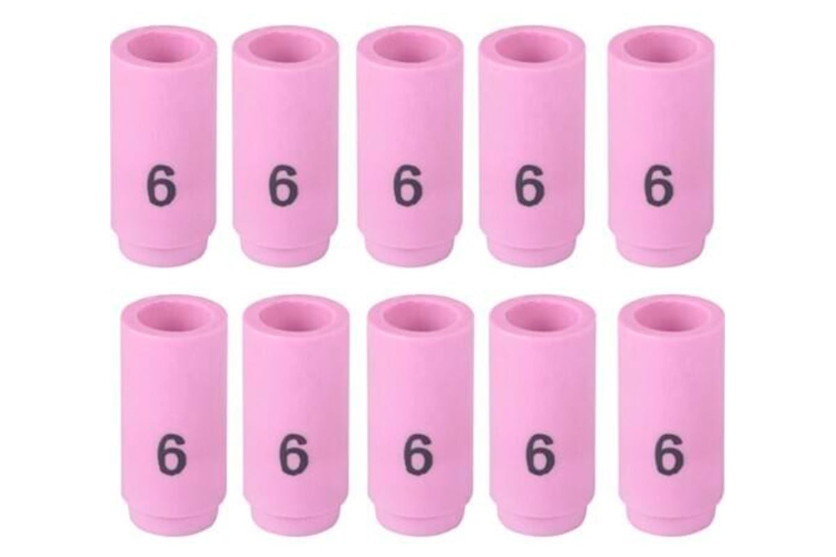 Сопло керамическое TIG Инсвартех 9-20-25 13N №6, 10 шт IST0135