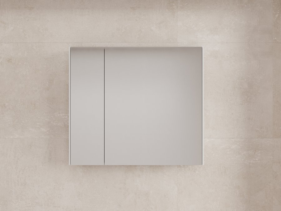 Зеркальный шкаф Style Line Лима 80x70 см белый матовый ЛС-00002344
