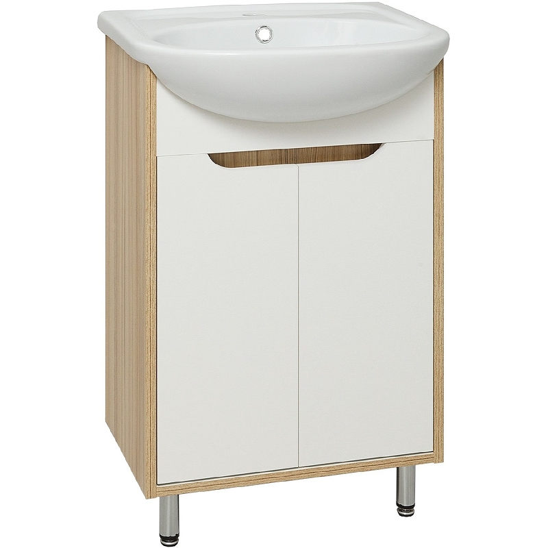 Тумба с раковиной Runo Эко 50 см