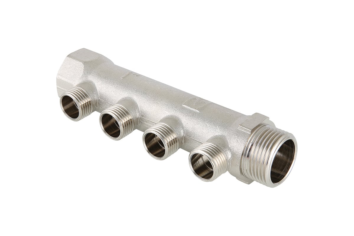 Коллектор Valtec 3/4", 2 выхода х 1/2" нар. VTc.500.N.0502