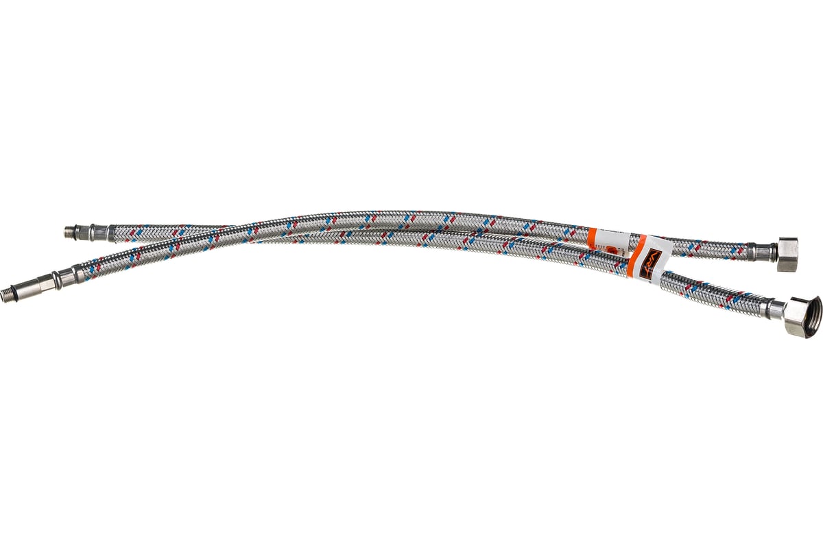 Подводка к смесителю (пара; 0.5 м; 1/2F-M10) VRT 521794