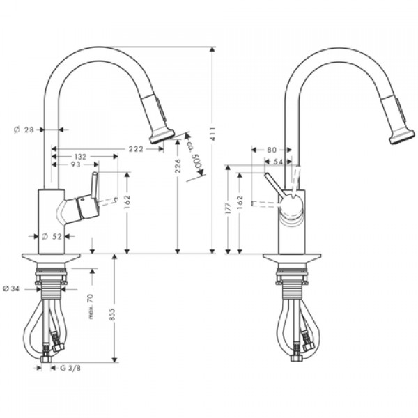 Смеситель для кухни Hansgrohe Talis S 14877000