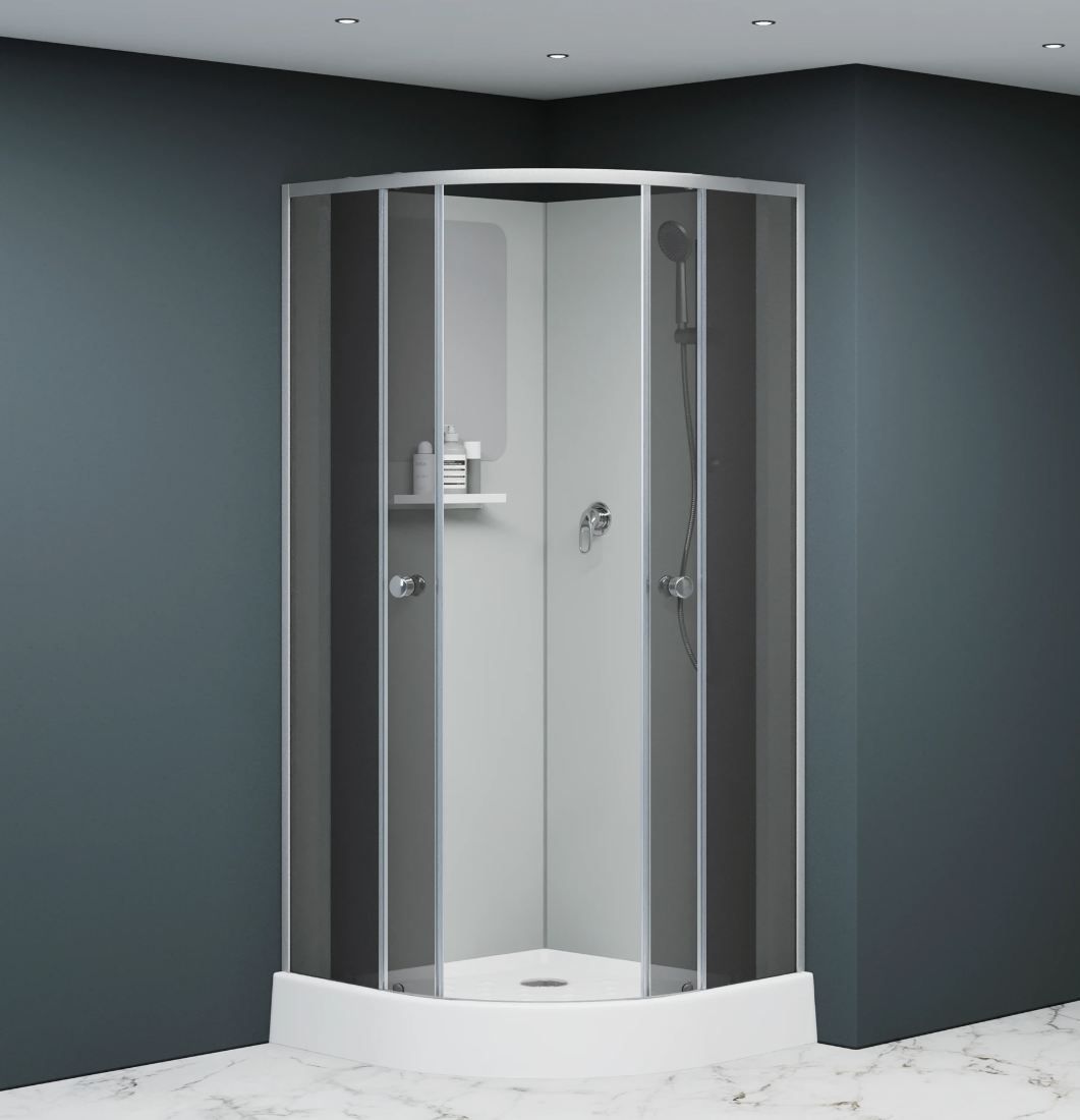 Душевая кабина RGW Andaman AN-208 100x100 см тонированное, профиль хром сатин