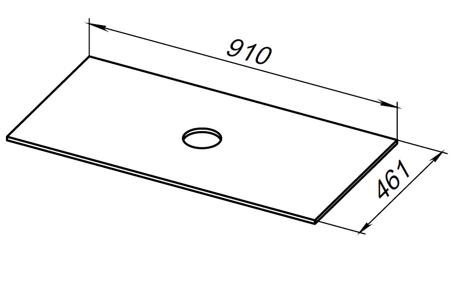 Столешница Allen Brau Reality 91 см marble, 1.32024.M