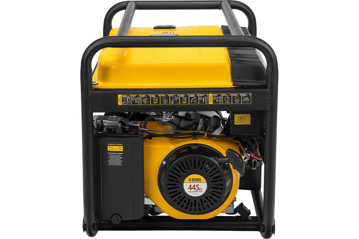 Бензиновый генератор Denzel PS 80 EA, 8,0 кВт, 230В, 25л 946924