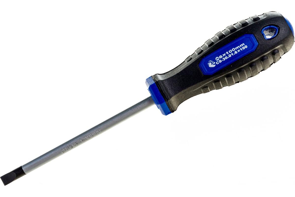 Шлицевая отвертка SL 100 мм Станкоимпорт CS-30.01.6x100