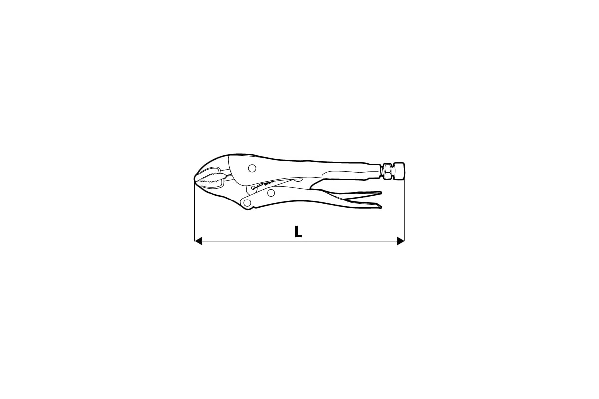 Зажимные клещи Topex 225 мм 32D856