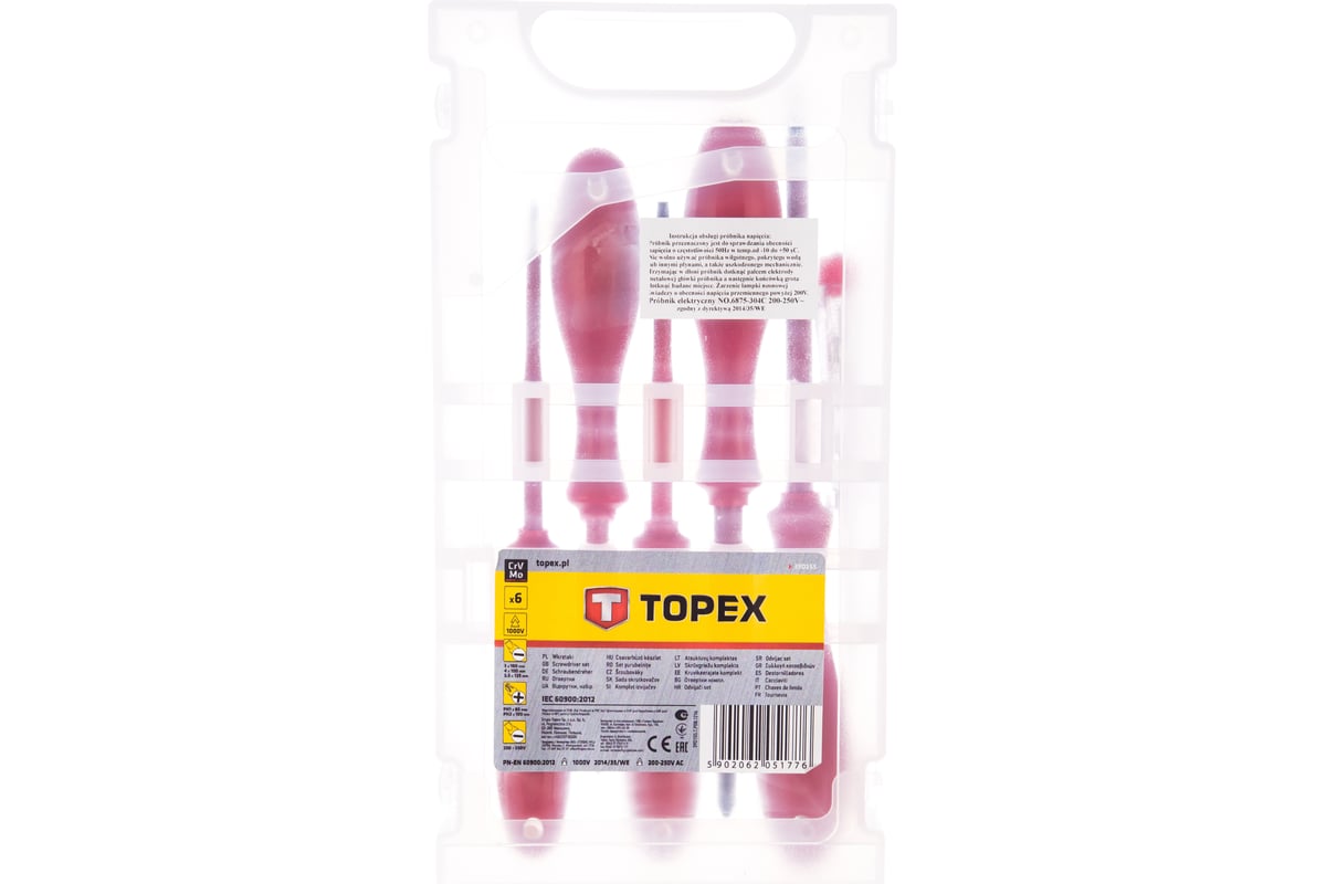 Набор отверток Topex 1000В 6 шт. 39D155