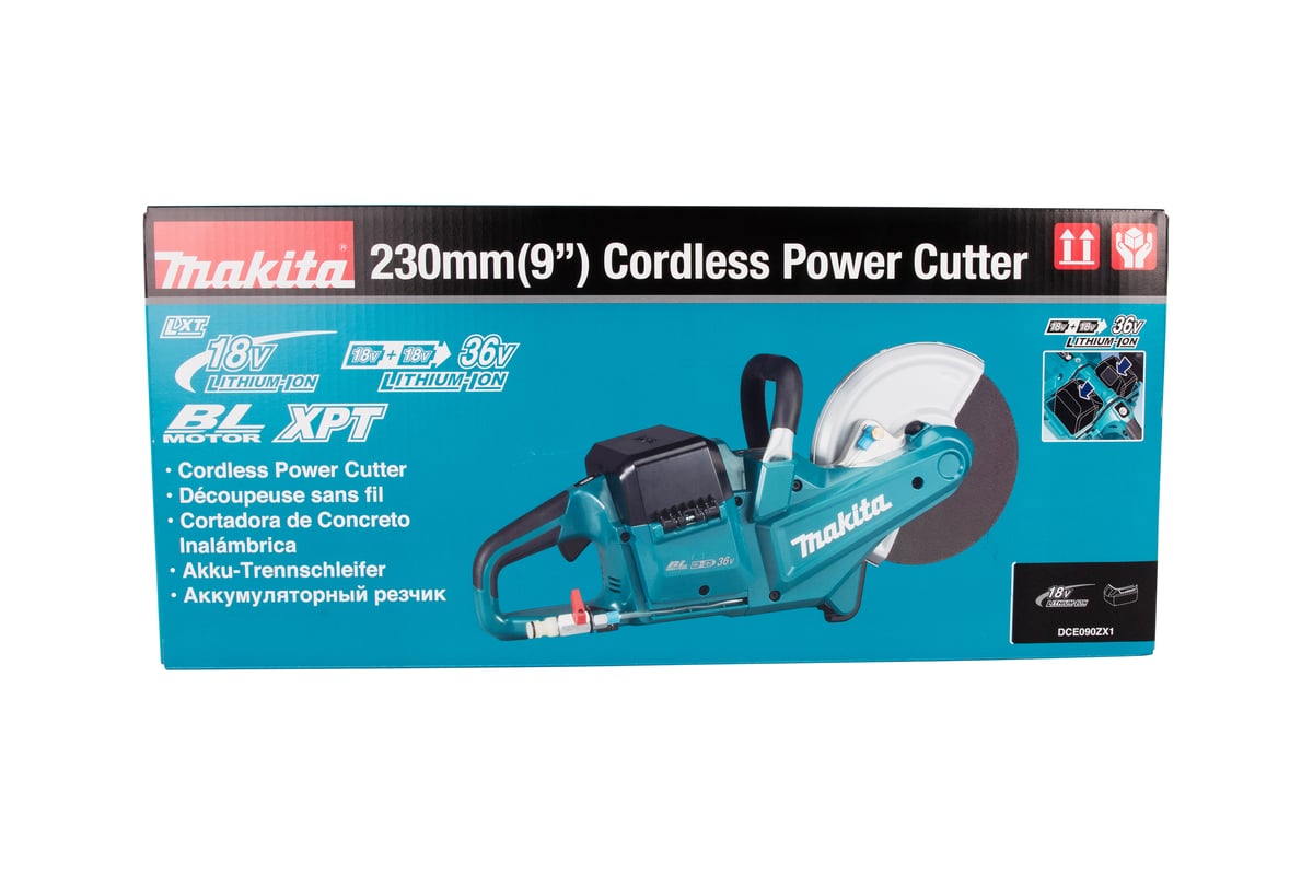 Аккумуляторный резчик Makita LXT BL 2x18В, d-230x22.23 мм DCE090ZX1