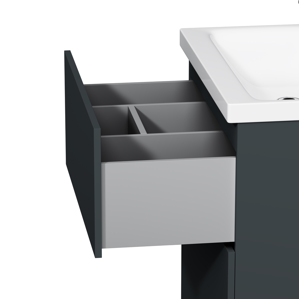 Тумба с раковиной Am.Pm Gem 60 см напольная 2 ящика