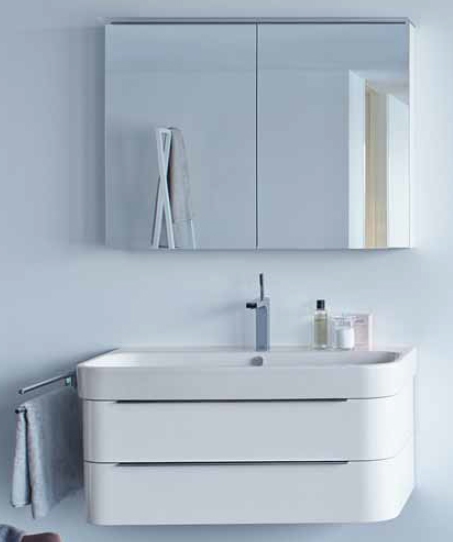 Тумба с раковиной Duravit Happy D.2 65 см белый глянец