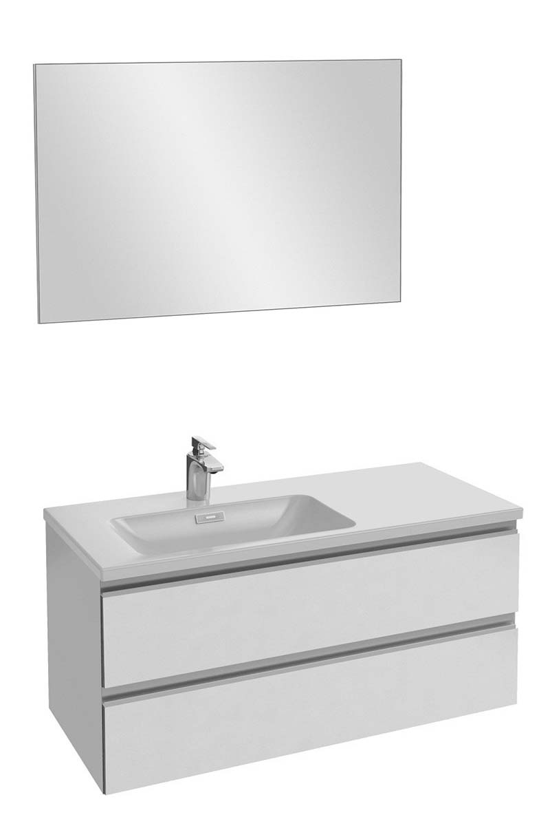 Мебель для ванной Jacob Delafon Vox 100 см L белый блестящий лак