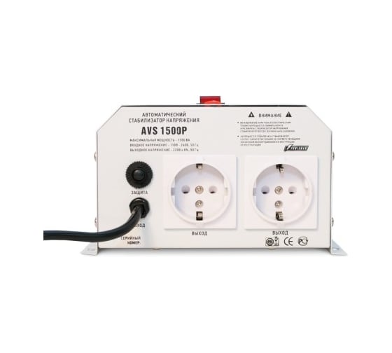 Настенный стабилизатор Powerman 1ф 1,5 кВА AVS 1500 P 6049482