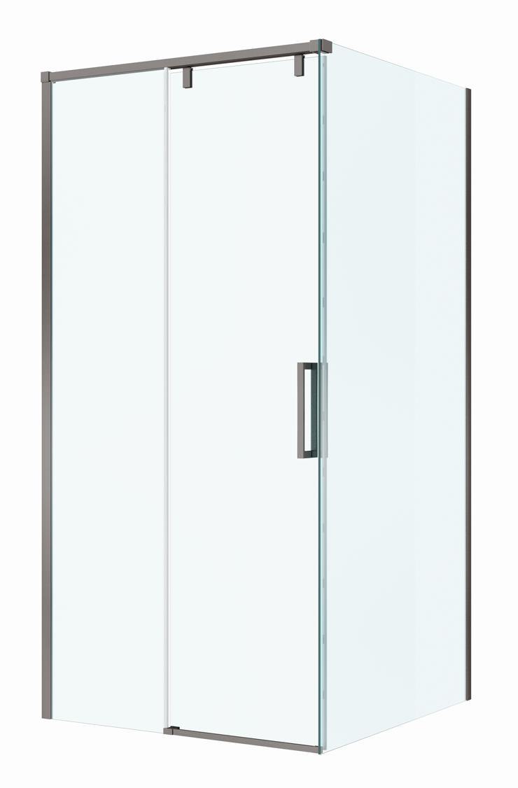 Душевой уголок BelBagno SOFT_CLOSE-1-A-1-100-C-GM 100x100 прозрачный, оружейная сталь Душевой уголок BelBagno SOFT_CLOSE-1-A-1-100-C-GM 100x100 прозрачный, оружейная сталь