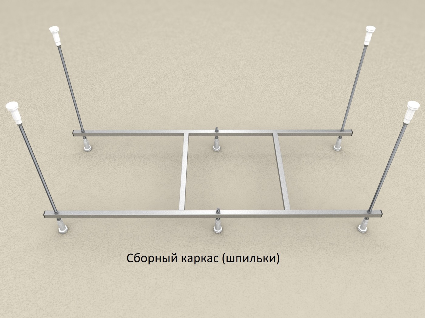 Каркас к ванне Aquatek Мия 160/165 (шпильки) KAR-0000024