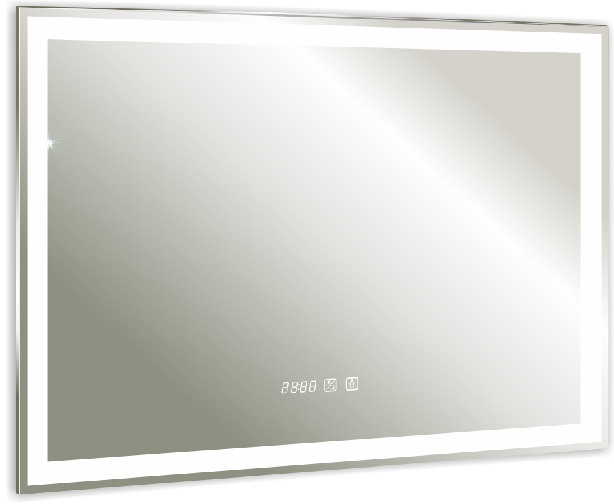 Зеркало Silver Mirrors Livia neo 80x60 см с подогревом, часами