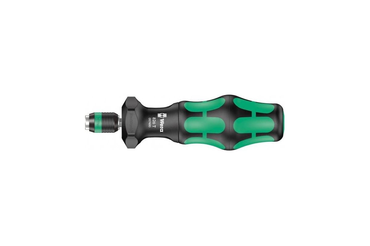Ручка-держатель WERA 826 T Kraftform Turbo быстрозажимной патрон Rapidaptor, 1/4 x 146 мм WE-057480