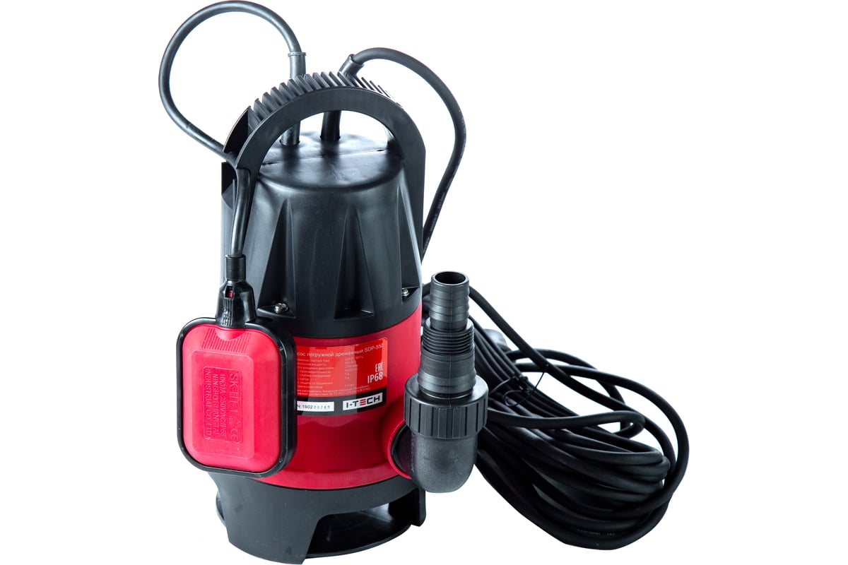 Погружной дренажный насос для грязной воды I-TECH SDP-550 I 17 108