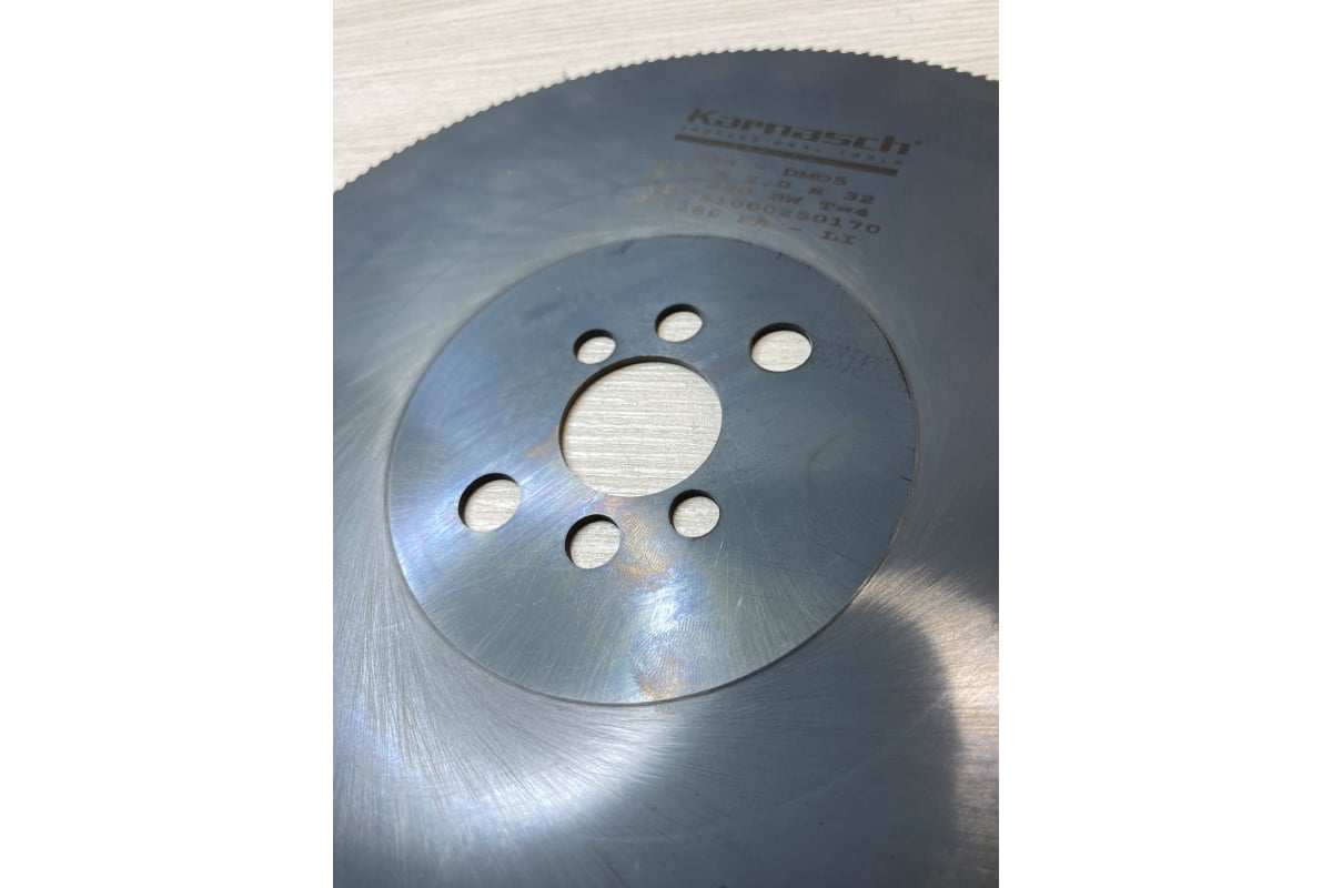Диск пильный из быстрорежущей стали HSS-DMo5 (250х2х32 мм; Z=200 BW) Karnasch 5.1000.250.170