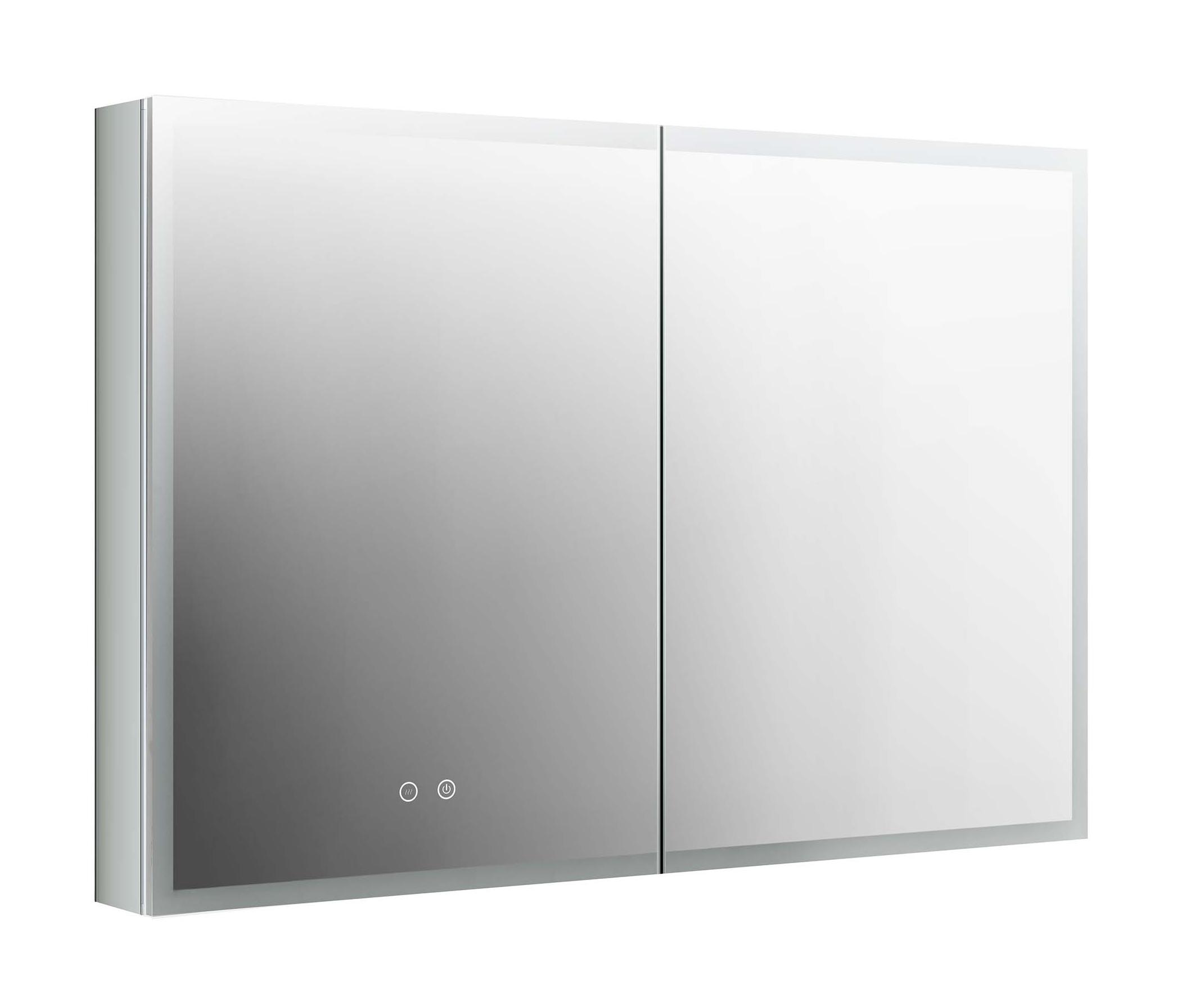 Зеркальный шкаф Aquatek 100x70 см с подсветкой, антипар, хром AQ7103B-MLC