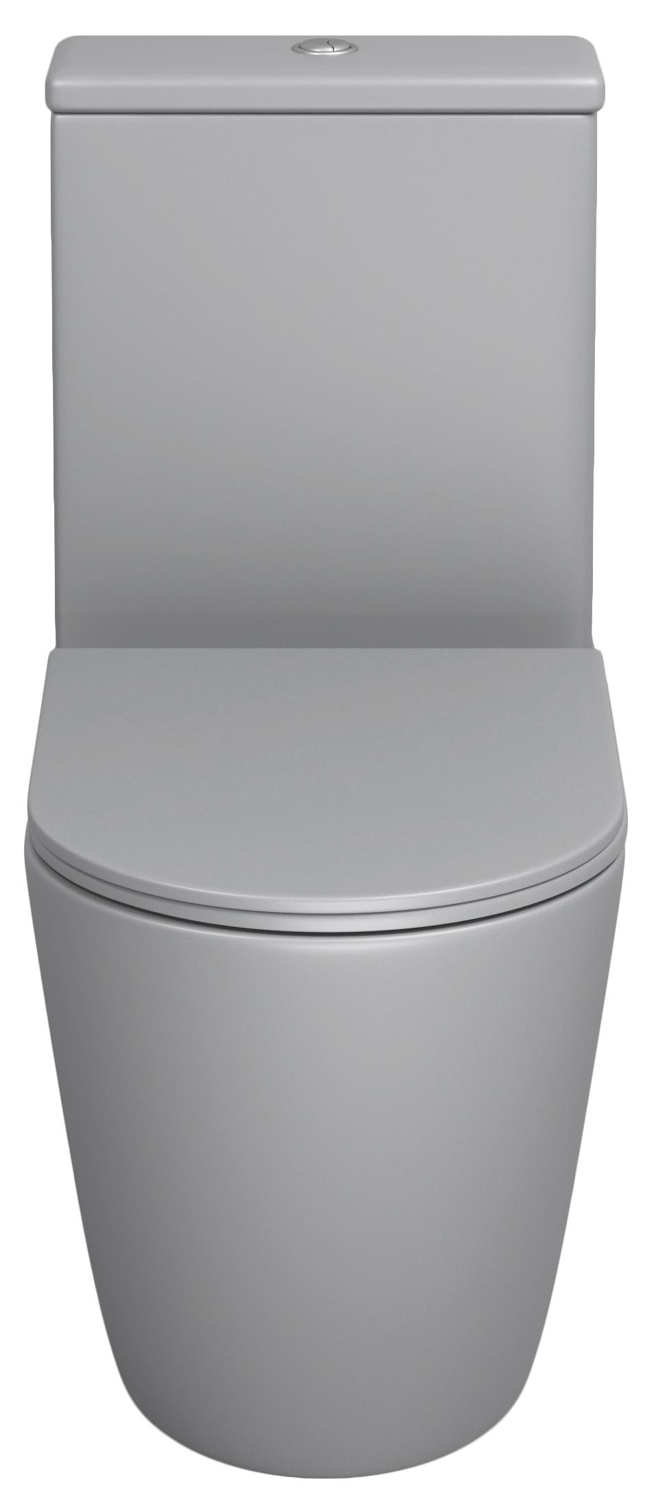 Унитаз-компакт Grossman Color GR-4480GLMS безободковый, светло-серый матовый