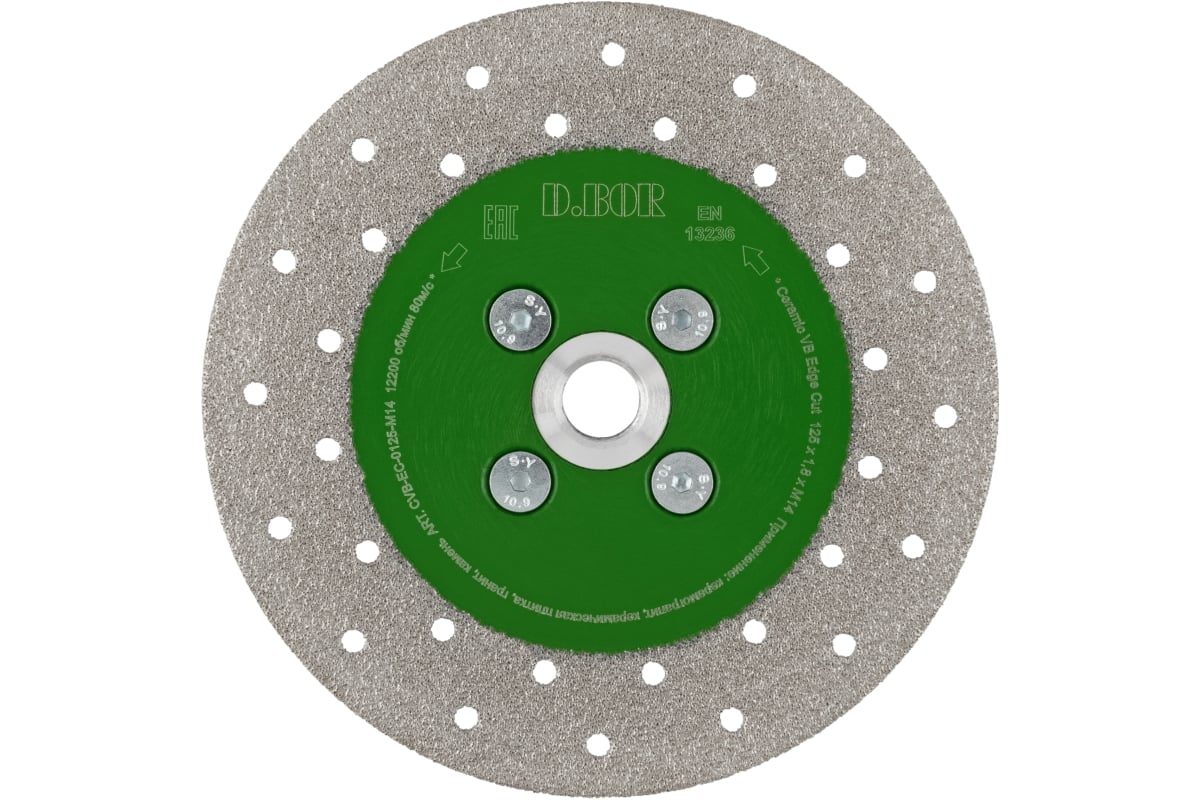Алмазный диск Ceramic VB Edge Cut 125x1.8 мм, М14 D.BOR D-CVB-EC-0125-M14