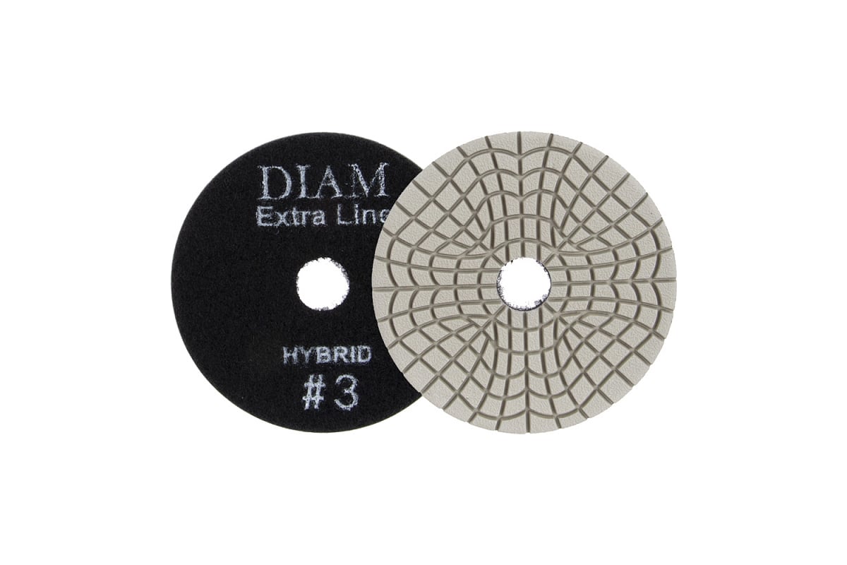 Круг алмазный гибкий шлифовальный Step-3 Extra Line Hybrid (100х3 мм; №3; черный) Diam 688