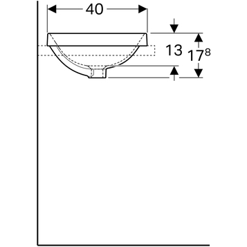 Раковина Geberit VariForm 60 см 500.730.01.2