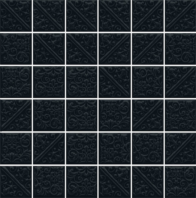Керамическая плитка Kerama Marazzi Ла-Виллет черный 30.1х30.1 см, 21051