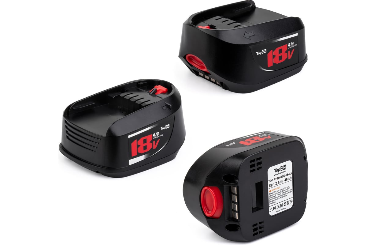 Аккумулятор для BOSCH ART 18V 2.5AH (LI-ION) PN: 2 607 336 040 Topon TOP-PTGD-BOS-18-2.5