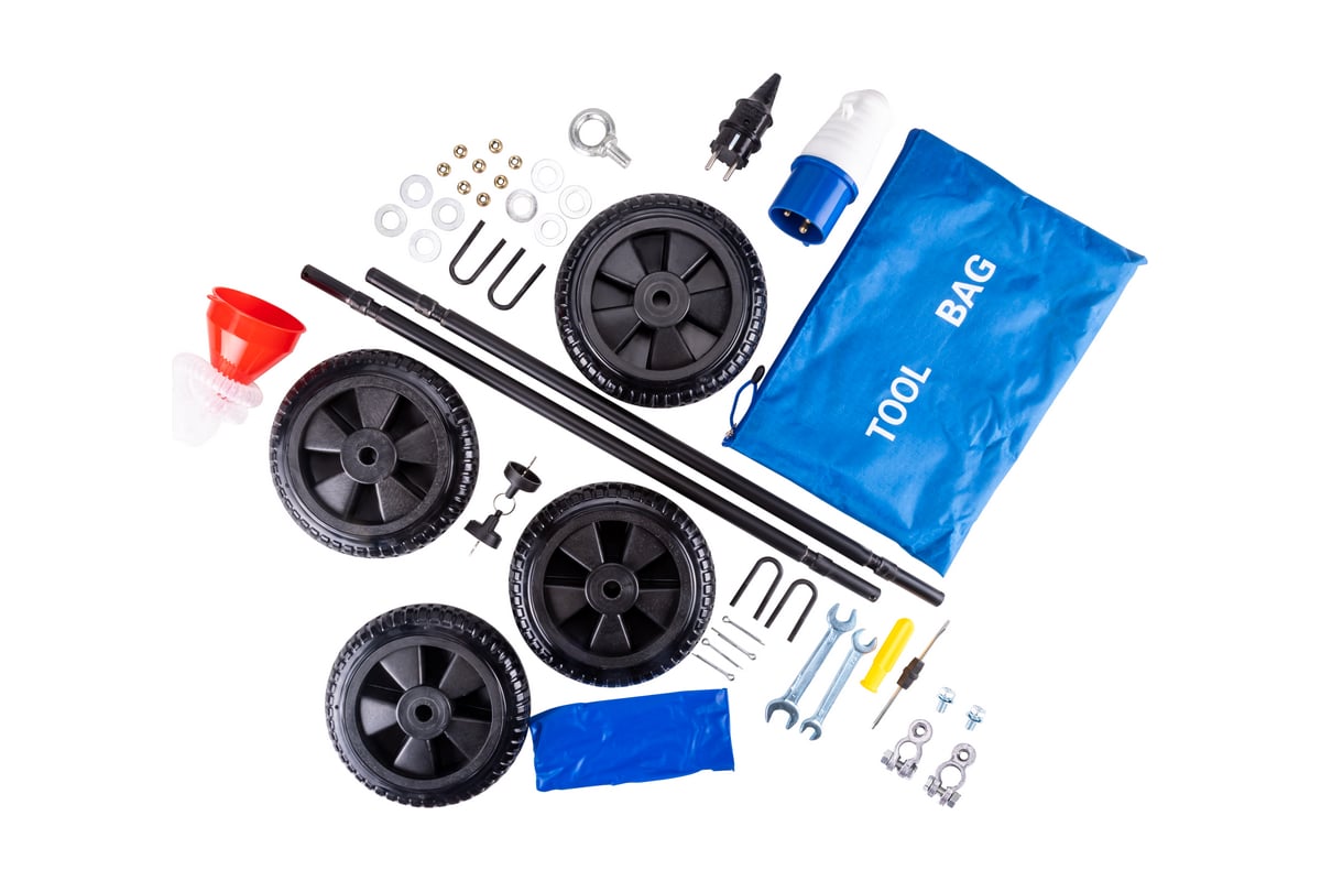 Дизельный генератор Foxweld expert d6500-1, 6.0-6.5 квт, 1ф, розетки 1x16А + 1x32А, ппп, мфд 3в1 8897