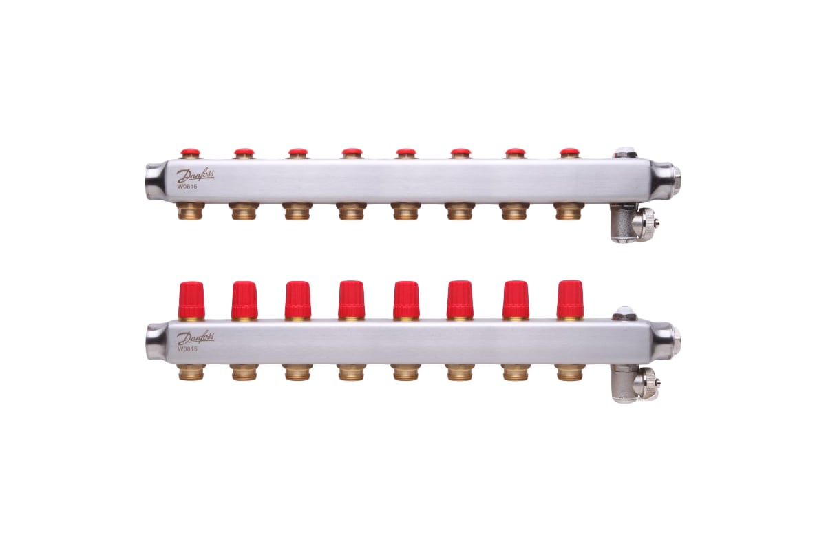 Коллекторы Danfoss SSM-8 для 8 контуров 088U0808