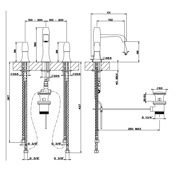 Смеситель для раковины Gessi Mimi 31401.031