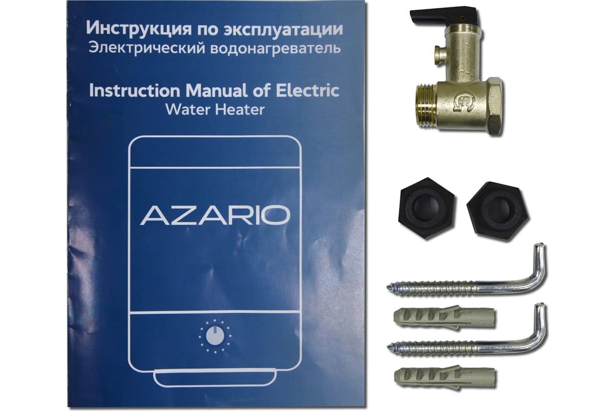 Электрический водонагреватель накопительного типа Azario 80 л, 2 кВт, вертикальный az-80tr 00078956