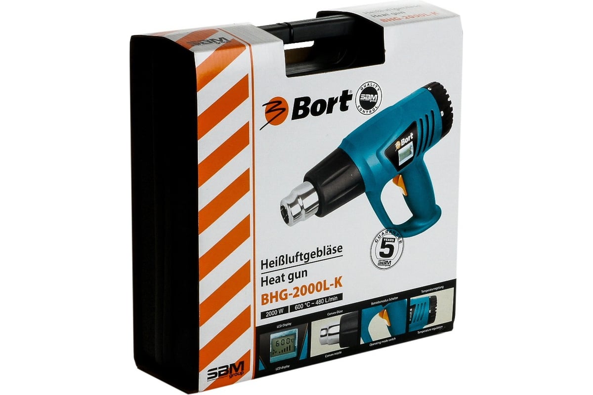 Технический фен Bort BHG-2000L-K 98291582