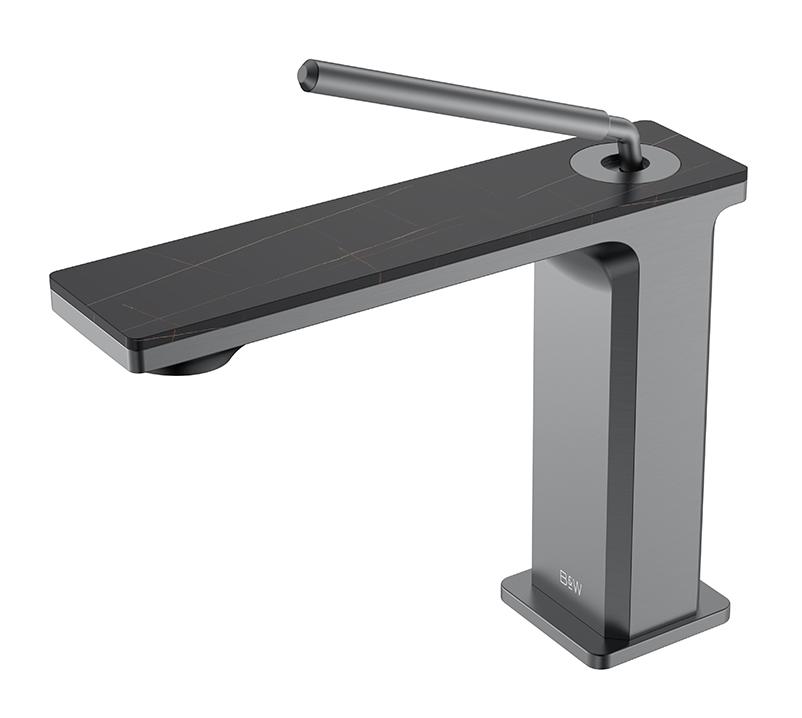 Смеситель для раковины Black&White Gravity GF-7105-GM оружейная сталь
