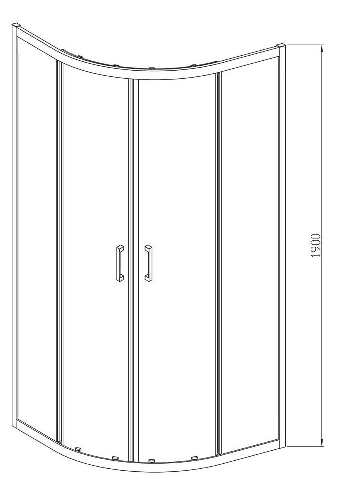 Душевой уголок Vincea Alpha VSQ-3AL800CL 80x80 хром, прозрачное