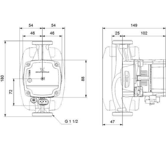 Циркуляционный насос Grundfos ALPHA1 L 25-40 99199611