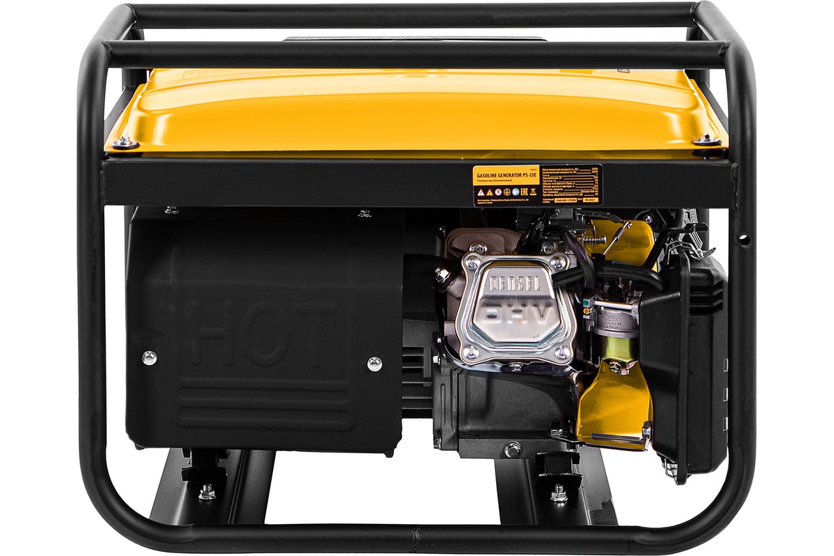 Бензиновый генератор Denzel PS-33E, 3,3 кВт, 230В, 15 л, электростартер 94537
