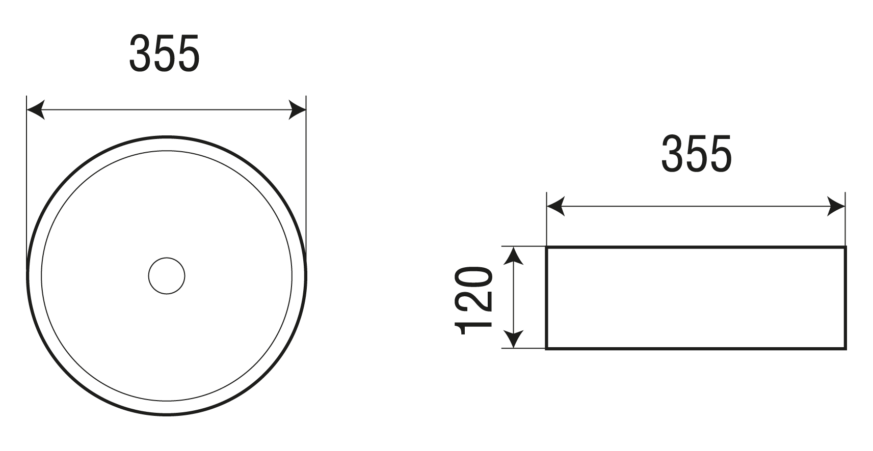 Раковина WeltWasser Elbach 3134 MBL 35.5 см голубой матовый