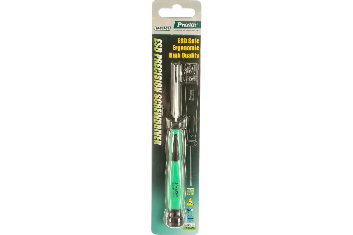 Антистатическая отвертка ProsKit SD-083-S4 00252358
