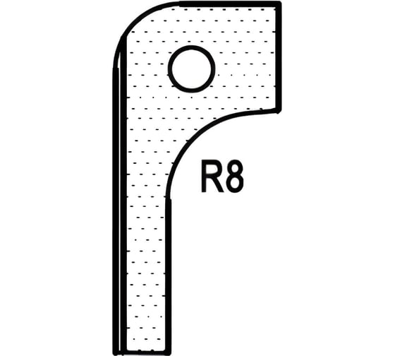 Нож радиусный T20310 R8 для 1473222212 ROTIS 744.T20310