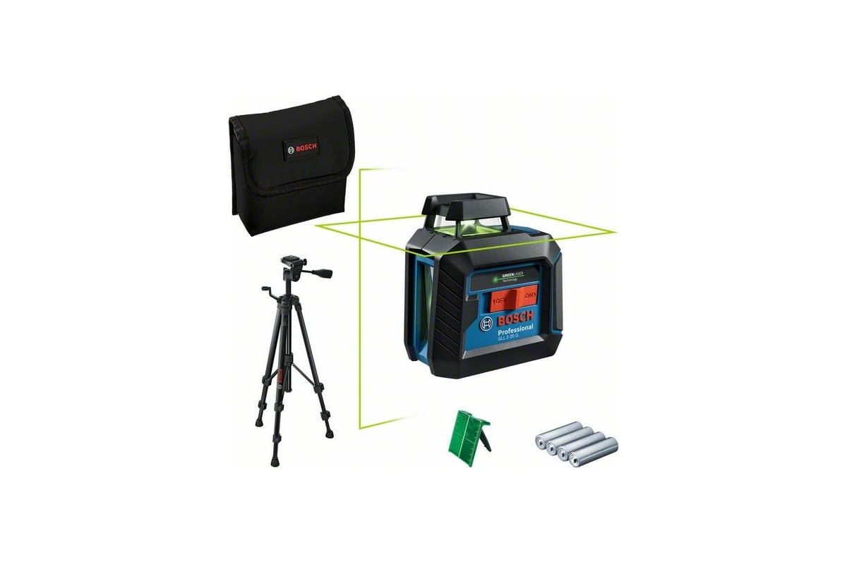 Лазерный нивелир Bosch GLL 2-20 G, BT 150 0601065001